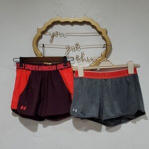 2 Pair Under Armour Shorts